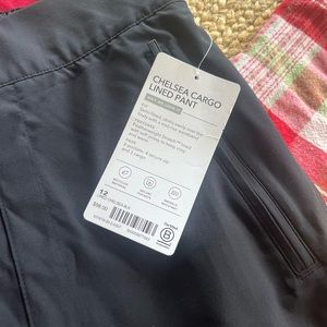 Athleta Chelsea cargo lined pants 12 NWT